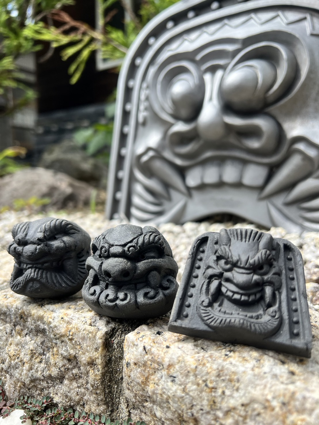 11/2,3 鬼瓦職人による 鬼瓦・鬼面氷ワークショップ - 万葉子ぼんさい 